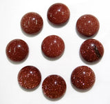 14mm Natural Stone Bead Round Flat Back Cabochons Beads 50pcs/lot
