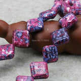 14mm Purple Riverstones Rain Flower Loose Beads for DIY Crafts
