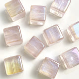 14mm Electroplated UV Mermaid Square Bead DIY Phone Chain Bead Material
