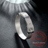 14mm Sterling Silver Watch Chain Bracelet for Women Men