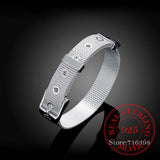 14mm Sterling Silver Watch Chain Bracelet for Women Men