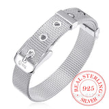 14mm Sterling Silver Watch Chain Bracelet for Women Men