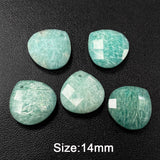 14mm Water Drop Stone Pendant Faceted Amazonite Quartzs