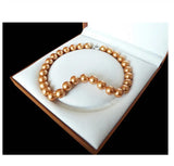 14mm Deep Champagne South Sea Shell Pearl Necklace