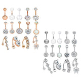 14G Belly Button Rings Stainless Steel Women