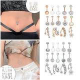 14G Belly Button Rings Stainless Steel Women
