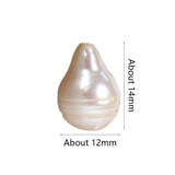14pcs 8x12mm Freshwater Baroque Pearl Beads Jewelry Making Loose Spacer Beads