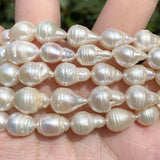14pcs 8x12mm Freshwater Baroque Pearl Beads Jewelry Making Loose Spacer Beads