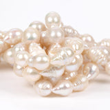 14pcs 8x12mm Natural Freshwater Baroque Pearls Beads Jewelry Making