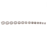 14pcs Silicone Ear Tunnel Plugs Gauge Expander Stretching Kit