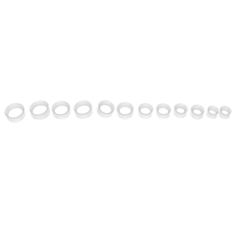 14pcs Silicone Ear Tunnel Plugs Gauge Expander Stretching Kit