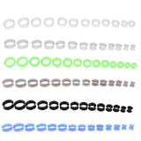 14pcs Silicone Ear Tunnel Plugs Gauge Expander Stretching Kit