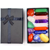 14pcs Irregular Stone Hexagonal Crystal Chakras Reiki Healing Home Gift Box