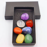 14pcs Irregular Stone Hexagonal Crystal Chakras Reiki Healing Home Gift Box