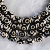 14x10 MM Tibetan Mystical Eyes Agate Loose Stone Beads