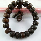 14x10mm Lightning Stroke Jujube Wood OM Mani Padme Hum Bracelet