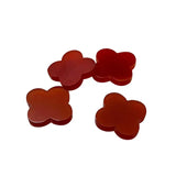 Red Carnelian Agate Lucky Flower Loose Beads 10pcs/Lot