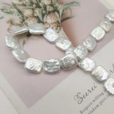 Natural Fresh Water Square Baroque Pearl Beads for Jewelry Making