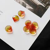 14x16mm Plum bloss Shape Czech Glass Beads Crystal Loose Beads