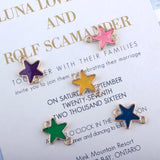 50Pcs Mix Colors Star KC Alloy Pendants Jewelry Charms Making Findings