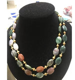 14x19mm Natural Multicolor Freshwater Pearl Yellow Flower Necklace