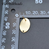 Matte Oval Coin Shape Earrings Hooks Nickel Jewelry 20pcs/lot