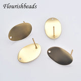 Matte Oval Coin Shape Earrings Hooks Nickel Jewelry 20pcs/lot