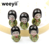Big head doll Shape Ceramic Beads for Jewelry Making DIY Gift