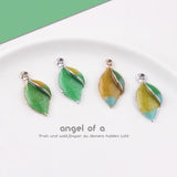 10pcs Zinc Alloy Enamel Leaves Charms Pendant for Jewelry Making