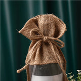 Cotton Jute Bags Red Wine Pouches Dried Fruit Gift Packaging