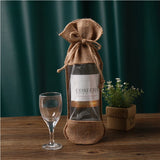 Cotton Jute Bags Red Wine Pouches Dried Fruit Gift Packaging