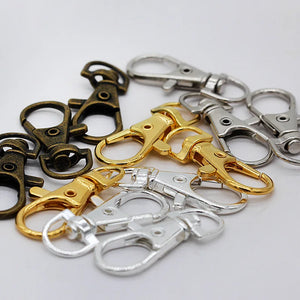 14x36mm Silver Lobster Swivel Clasps Keyring Jewelry Dog Chain Belt Clips