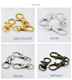 14x36mm Silver Lobster Swivel Clasps Keyring Jewelry Dog Chain Belt Clips