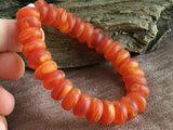 14x8mm Natural Mexican Amber Beeswax Beads Bracelet
