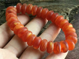 14x8mm Natural Mexican Amber Beeswax Beads Bracelet