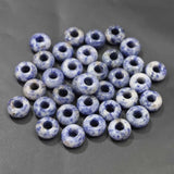 14x8mm Natural Sodalite Stone Round Big Hole Beads Jewelry Making