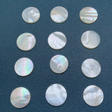 Mother Of Pearl Flat Round Beads Loose Stone Jewelry Making