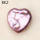 Natural Fresh Water Baroque Pearls 15-16mm Heart-shaped DIY Jewelry Pendant Ring