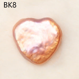 Natural Fresh Water Baroque Pearls 15-16mm Heart-shaped DIY Jewelry Pendant Ring