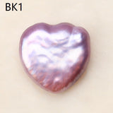 Natural Fresh Water Baroque Pearls 15-16mm Heart-shaped DIY Jewelry Pendant Ring