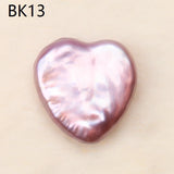 Natural Fresh Water Baroque Pearls 15-16mm Heart-shaped DIY Jewelry Pendant Ring