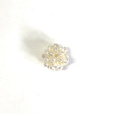 15-16mm Hand-woven Freshwater Pearl Flower Ball DIY Jewelry Flat Beads
