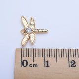 Copper Dragonfly Shape Pendants Charms for Jewelry Making