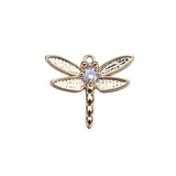 Copper Dragonfly Shape Pendants Charms for Jewelry Making
