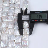 Natural Freshwater Pearl Square Loose Pearls Strand For Jewelry