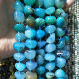 Colorful Agates Stone Beads 15-19mm Irregular Shape DIY Jewelry Making