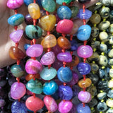 Colorful Agates Stone Beads 15-19mm Irregular Shape DIY Jewelry Making