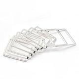 Square Brass Open Bezel Pendants for Resin Crafts DIY Jewelry Making 20Pcs