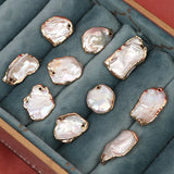 6Pcs 14K Gold Filled Colorful Baroque Pearl Charms for DIY Jewelry Making
