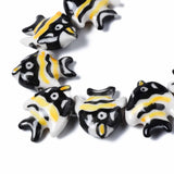 Hand Painted Ceramic Dolphin/Fish Bead Charm For Jewelry Making